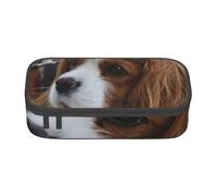 YounPrenG Estuche para lápices, Estuche para lápices Impreso de Gran Capacidad, Estuche para lápices, Estuche para lápices para Oficina y Escuela.Lindo Cavalier King Charles Spaniel