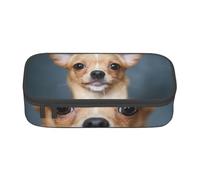 YounPrenG Estuche para lápices, Estuche para lápices Impreso de Gran Capacidad, Estuche para lápices, Estuche para lápices para Oficina y Escuela.Lindo Perro Chihuahua Divertido
