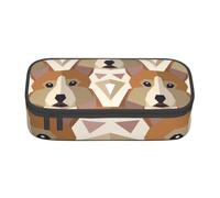 YounPrenG Estuche para lápices, Estuche para lápices Impreso de Gran Capacidad, Estuche para lápices, Estuche para lápices para Oficina y Escuela.Patrón de Cabeza de Corgi galés