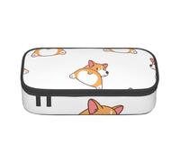 YounPrenG Estuche para lápices, Estuche para lápices Impreso de Gran Capacidad, Estuche para lápices, Estuche para lápices para Oficina y Escuela.Lindo Trasero de Corgi