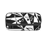 YounPrenG Estuche para lápices, Estuche para lápices Impreso de Gran Capacidad, Estuche para lápices, Estuche para lápices para Oficina y Escuela.Patrón de Notas Musicales con Estilo