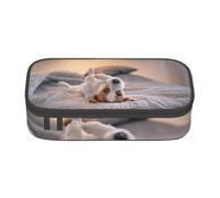 YounPrenG Estuche para lápices, Estuche para lápices Impreso de Gran Capacidad, Estuche para lápices, Estuche para lápices para Oficina y Escuela.Lindo Perrito Jack Russell Terrier
