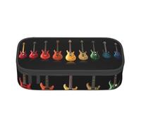 YounPrenG Estuche para lápices, Estuche para lápices Impreso de Gran Capacidad, Estuche para lápices, Estuche para lápices para Oficina y Escuela.Guitarra Colorida Música