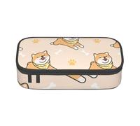 YounPrenG Estuche para lápices, Estuche para lápices Impreso de Gran Capacidad, Estuche para lápices, Estuche para lápices para Oficina y Escuela.Lindo Perro Shiba inu