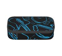 YounPrenG Estuche para lápices, Estuche para lápices Impreso de Gran Capacidad, Estuche para lápices, Estuche para lápices para Oficina y Escuela.Guitarras de Rock