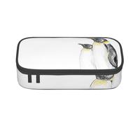 YounPrenG Estuche para lápices, Estuche para lápices Impreso de Gran Capacidad, Estuche para lápices, Estuche para lápices para Oficina y Escuela.Pingüinos Dibujados A Mano