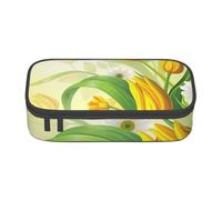 YounPrenG Estuche para lápices, Estuche para lápices Impreso de Gran Capacidad, Estuche para lápices, Estuche para lápices para Oficina y Escuela.Tulipanes Amarillos Acuarela