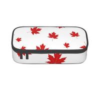 YounPrenG Estuche para lápices, Estuche para lápices Impreso de Gran Capacidad, Estuche para lápices, Estuche para lápices para Oficina y Escuela.Hoja de Arce roja