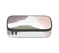 YounPrenG Estuche para lápices, Estuche para lápices Impreso de Gran Capacidad, Estuche para lápices, Estuche para lápices para Oficina y Escuela.Círculos de Acuarela Modernos de UVA Rosa y Salvia