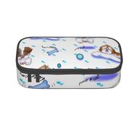 YounPrenG Estuche para lápices, Estuche para lápices Impreso de Gran Capacidad, Estuche para lápices, Estuche para lápices para Oficina y Escuela.Shih Tzu Rosa Estampado Pequeño