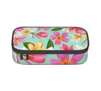 YounPrenG Estuche para lápices, Estuche para lápices Impreso de Gran Capacidad, Estuche para lápices, Estuche para lápices para Oficina y Escuela.Acuarela Flores Tropicales Plumeria Floral