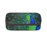 YounPrenG Estuche para lápices, Estuche para lápices Impreso de Gran Capacidad, Estuche para lápices, Estuche para lápices para Oficina y Escuela.Hermoso Pavo Real