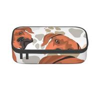 YounPrenG Estuche para lápices, Estuche para lápices Impreso de Gran Capacidad, Estuche para lápices, Estuche para lápices para Oficina y Escuela.Ridgeback de Rodesia con Amor