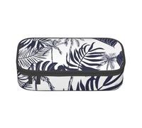 YounPrenG Estuche para lápices, Estuche para lápices Impreso de Gran Capacidad, Estuche para lápices, Estuche para lápices para Oficina y Escuela.Palmeras Tropicales Hojas Silueta Hawaiana