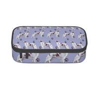 YounPrenG Estuche para lápices, Estuche para lápices Impreso de Gran Capacidad, Estuche para lápices, Estuche para lápices para Oficina y Escuela.Borzoi y Huellas de Patas