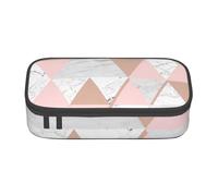 YounPrenG Estuche para lápices, Estuche para lápices Impreso de Gran Capacidad, Estuche para lápices, Estuche para lápices para Oficina y Escuela.Diamante de mármol de Oro Rosa Gris y Rosa