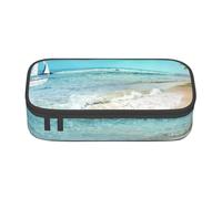 YounPrenG Estuche para lápices, Estuche para lápices Impreso de Gran Capacidad, Estuche para lápices, Estuche para lápices para Oficina y Escuela.Estrella de mar de Playa Impresa