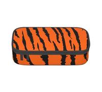 YounPrenG Estuche para lápices, Estuche para lápices Impreso de Gran Capacidad, Estuche para lápices, Estuche para lápices para Oficina y Escuela.Leopardo Tigre Naranja