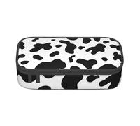 YounPrenG Estuche para lápices, Estuche para lápices Impreso de Gran Capacidad, Estuche para lápices, Estuche para lápices para Oficina y Escuela.Manchas de Vaca