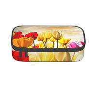 YounPrenG Estuche para lápices, Estuche para lápices Impreso de Gran Capacidad, Estuche para lápices, Estuche para lápices para Oficina y Escuela.Atardecer Flor De Tulipán