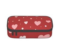 YounPrenG Estuche para lápices, Estuche para lápices Impreso de Gran Capacidad, Estuche para lápices, Estuche para lápices para Oficina y Escuela.Patrón de corazón de San Valentín