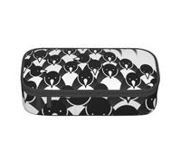 YounPrenG Estuche para lápices, Estuche para lápices Impreso de Gran Capacidad, Estuche para lápices, Estuche para lápices para Oficina y Escuela.Equipo de pingüinos