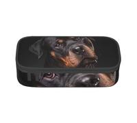 YounPrenG Estuche para lápices, Estuche para lápices Impreso de Gran Capacidad, Estuche para lápices, Estuche para lápices para Oficina y Escuela.Rottweiler - Cariñoso, confiado y Leal