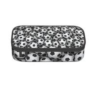 YounPrenG Estuche para lápices, Estuche para lápices Impreso de Gran Capacidad, Estuche para lápices, Estuche para lápices para Oficina y Escuela.Pila de balones de fútbol de impresión