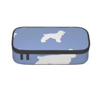 YounPrenG Estuche para lápices, Estuche para lápices Impreso de Gran Capacidad, Estuche para lápices, Estuche para lápices para Oficina y Escuela.Razas de Perros Cocker Spaniel cerúleo