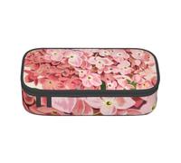YounPrenG Estuche para lápices, Estuche para lápices Impreso de Gran Capacidad, Estuche para lápices, Estuche para lápices para Oficina y Escuela.Estampado de Flores Rosas