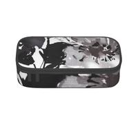 YounPrenG Estuche para lápices, Estuche para lápices Impreso de Gran Capacidad, Estuche para lápices, Estuche para lápices para Oficina y Escuela.Acuarela Moderno Vintage Negro Blanco Floral