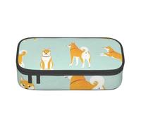 YounPrenG Estuche para lápices, Estuche para lápices Impreso de Gran Capacidad, Estuche para lápices, Estuche para lápices para Oficina y Escuela.Lindo Cachorro Shiba inu