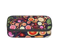 YounPrenG Estuche para lápices, Estuche para lápices Impreso de Gran Capacidad, Estuche para lápices, Estuche para lápices para Oficina y Escuela.Vegano Frutas Vivas Verduras Imprimir