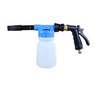 Youool Pistola De Espuma Para Coche, 900 ML 2 en 1 Ajustable Pistola De Espuma Limpiadora, Limpieza Para Coche, Manguera De Jardín Conexión (Azul)