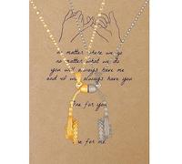 Your Always Charm Collares de la amistad para 2 collares con colgante de auriculares a juego para parejas para el día de San Valentín, collar de regalo para mejores amigos