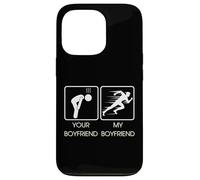 Your Boyfriend vs My Boyfriend Funny Marathon Running Design Carcasa para iPhone 13 Pro