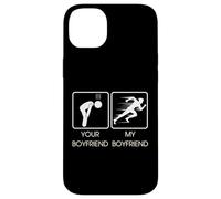 Your Boyfriend vs My Boyfriend Funny Marathon Running Design Carcasa para iPhone 14 Plus