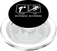 Your Boyfriend vs My Boyfriend Funny Marathon Running Design PopSockets PopGrip para MagSafe