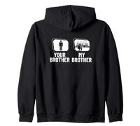 Your Brother My Brother Ingeniero de audio Productor musical divertido Sudadera con Capucha