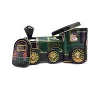 your castle Caja de lata con forma de locomotora express para galletas, bombones y bombones, capacidad: 400 ml, tamaño: 18 x 9,5 x 7 cm