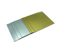 your castle Juego de bases de tartas rectangulares, doradas y plateadas de cartón de 3 mm de grosor en varias cantidades para servir y transportar, también para buffets