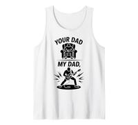 Your Dad My Dad Guitarrista Guitarrista Funny Men Father Camiseta sin Mangas