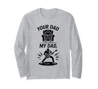 Your Dad My Dad Guitarrista Guitarrista Funny Men Father Manga Larga