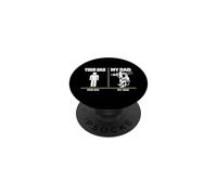 Your Dad My Dad Lineman Electrician Electrical Lineworker PopSockets PopGrip Adhesivo