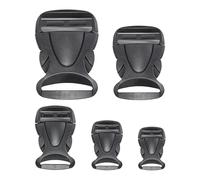 Your Day Mate Hebillas enchufables para correas, tamaño 25 mm, 2 piezas, en negro, de plástico duro, cierre clic de hebilla enchufable, cierre enchufable de repuesto, reparación de hebillas