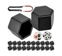 Your Day Mate Juego de Tapones para Tornillos y Tuercas de Rueda, 24 Piezas, para Tornillos y Tuercas hexagonales de 17 mm, Agujero para Tornillos de Rueda de Ø 24 mm mín.