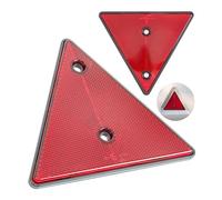 Your Day Mate Reflector Triangular de Remolque, Paquete de 2, Para Atornillar, 15 x 15 x 15 cm, Agujero de 70 mm, Probado Electrónicamente, Triángulo de Remolque Trasero Estándar Derecho e Izquierdo