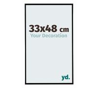Your Decoration - Marco de fotos 33x48 cm - Negro Mate - Marco de fotos de plástico con cristal de plástico antirreflejo - Marco 33x48 cm - Evry