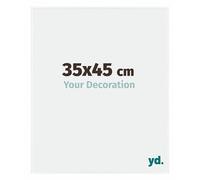 Your Decoration - Marco de fotos 35x45 cm - Blanco Brillante - Marco de fotos de plástico con cristal de plástico antirreflejo - Marco 35x45 cm - Evry