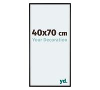 Your Decoration - Marco de fotos 40x70 cm - Negro Mate - Marco de fotos de plástico con cristal de plástico antirreflejo - Marco 40x70 cm - Evry